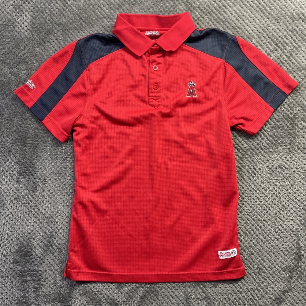 Los Angels Angels Stitches Small Polo Tshirt #377